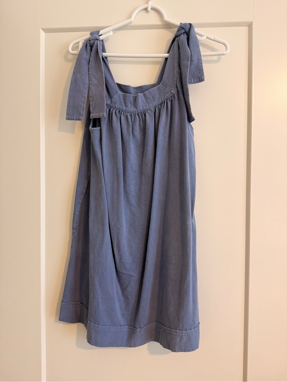 Free People Blue Tie-Shoulder Dress